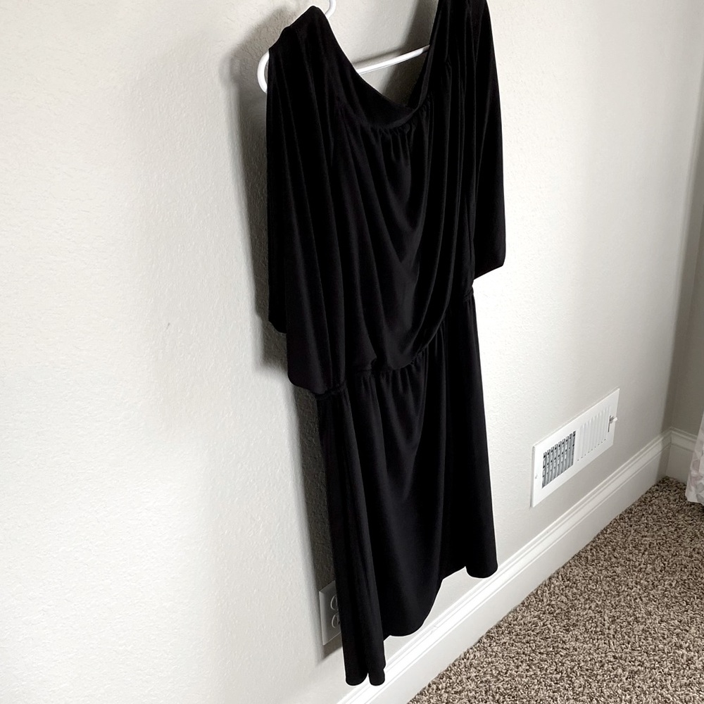 Perfect drapy little black dress